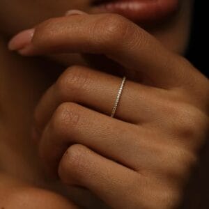 Diamond Tattoo 18K Gold Ring