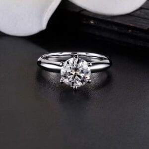 IGI Custom Cultured Diamond Platinum Ring