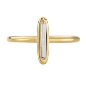 Cross-shaped Morganite Diamond Ring