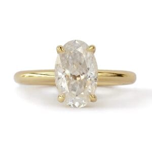 3ct Oval Morganite Ring