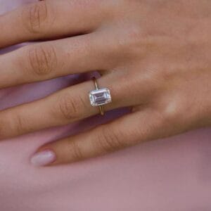 3ct Emerald Morganite Ring