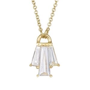 Pyramid Morganite Necklace