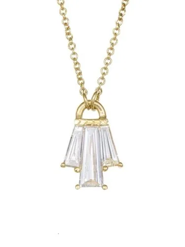 Pyramid Morganite Necklace